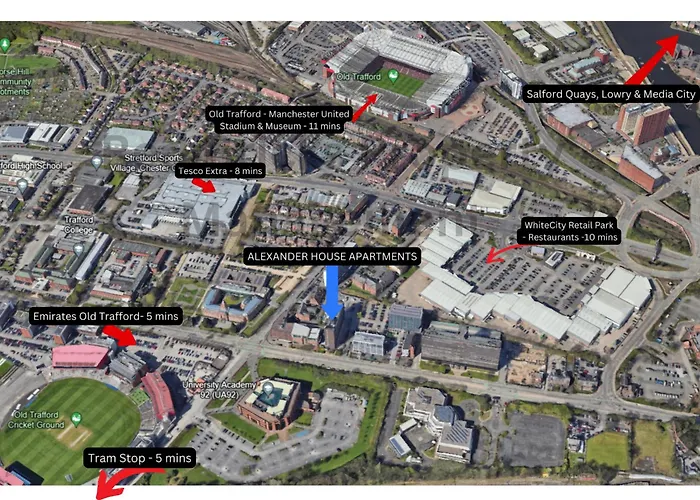 Chic Luxury Apartment Near Old Trafford Stadiums Manchester